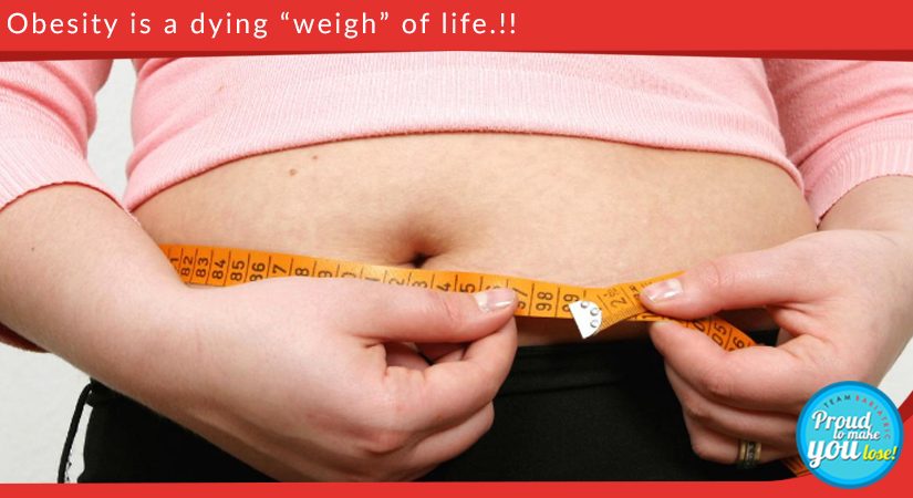 Obesity is a dying “weigh” of life