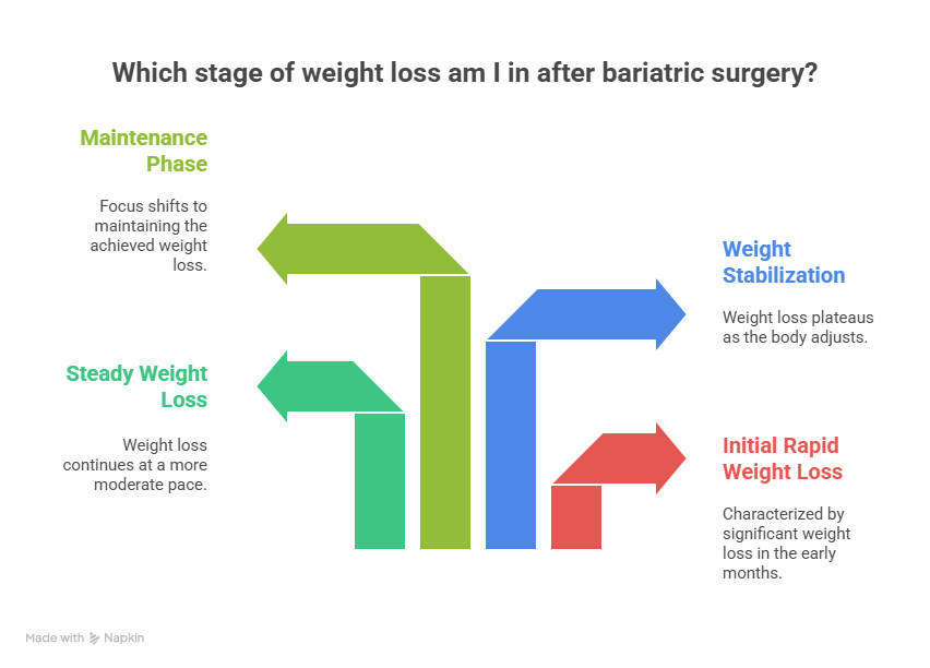 Stages of Weight Loss After Bariatric Surgery
