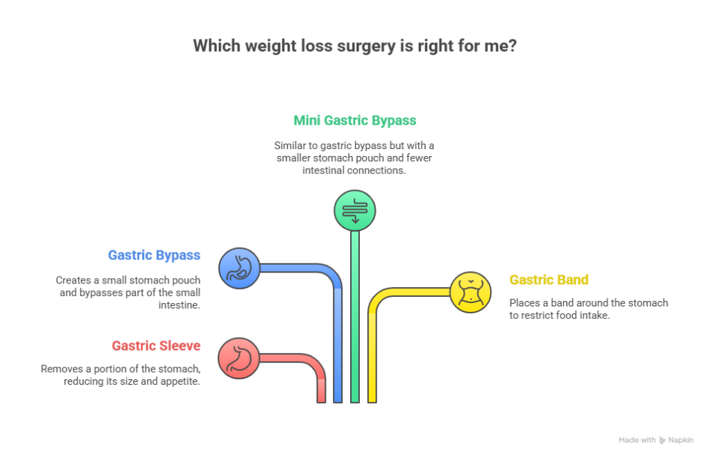 Types of Weight Loss Surgeries